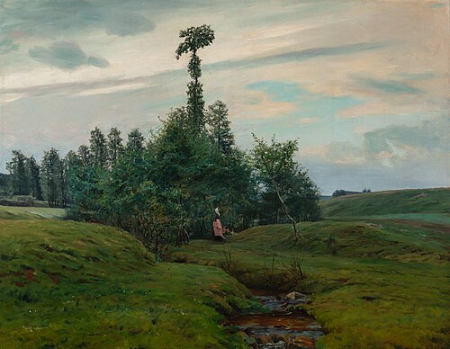 Flowing away, 1896, František Kaván