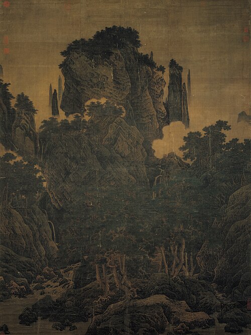 Vent murmurant dans les pins en montagne, 1124, Li Tang