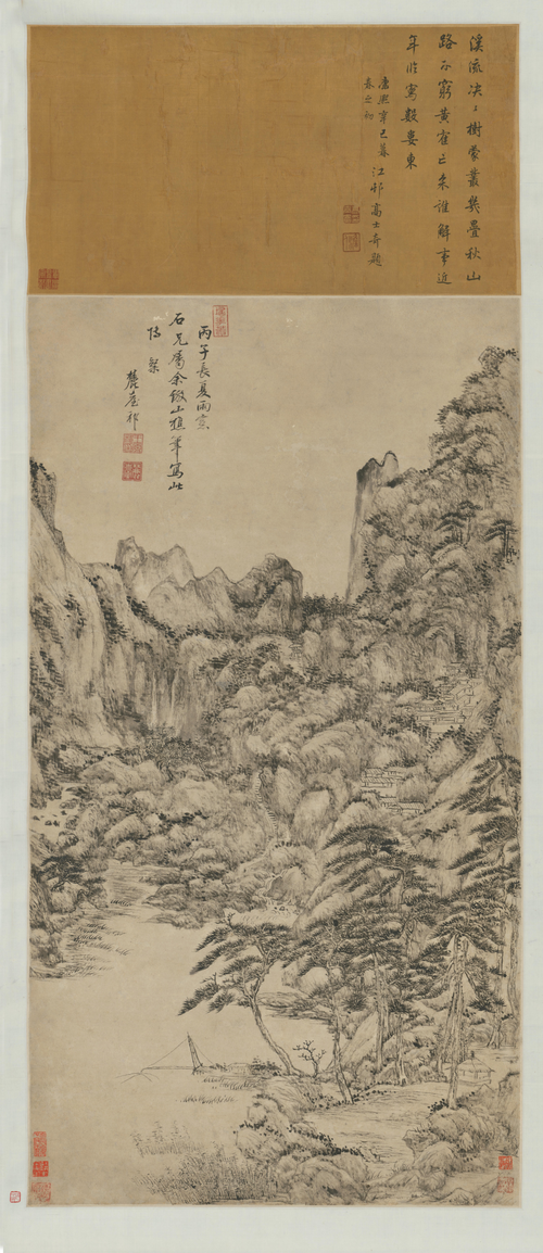 王原祁仿山樵山水轴, , Wang Yuanqi
