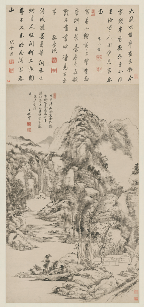 王原祁富春山居图轴, , Wang Yuanqi