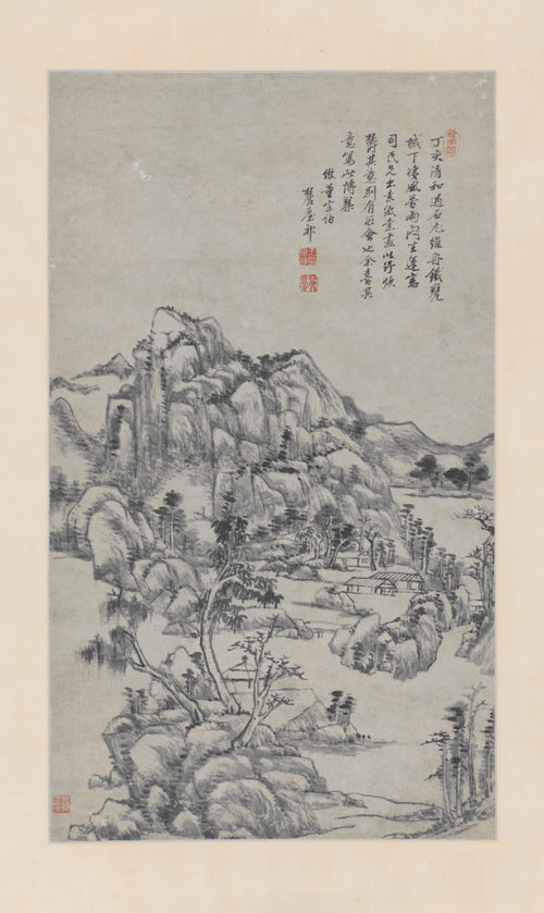 王原祁仿董其昌山水轴, , Wang Yuanqi