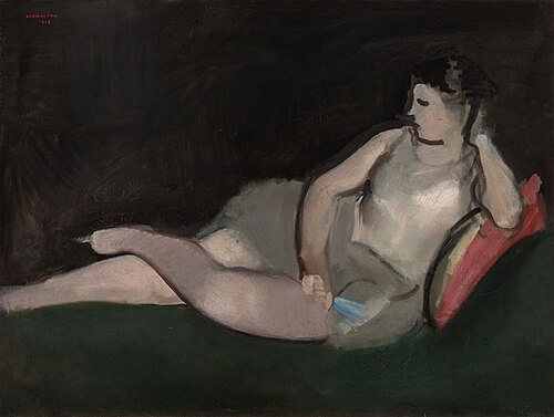 Lying Dancer, 1918, Rudolf Kremlička