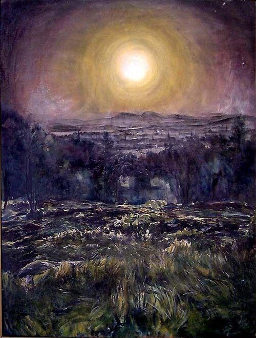 Vue de la vallée Kristiania, 1916, Per Smith-Kielland