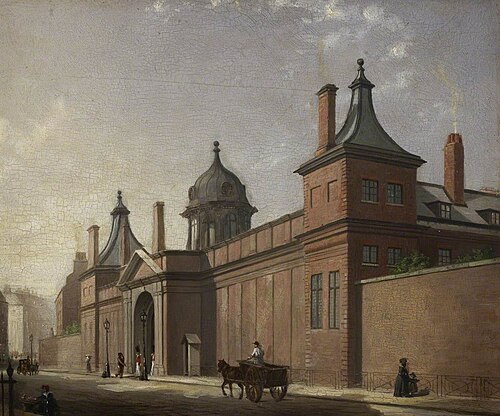Montagu House, South-East Corner and Gateway, 1841, Percy Carpenter