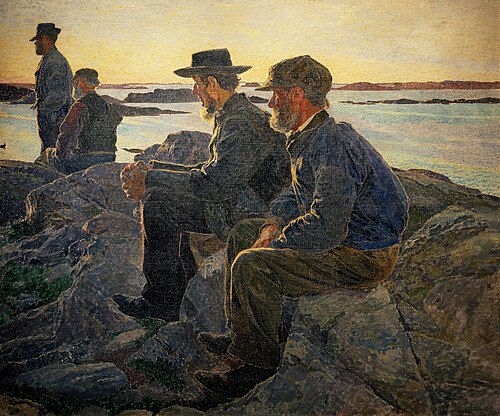 On the Rocks, Fiskebäckskil, 1906, Carl Wilhelmson