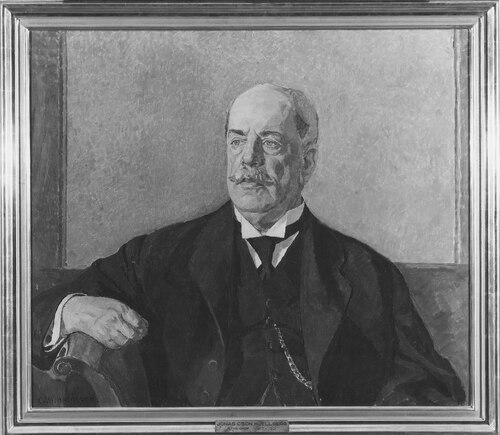 Jonas C:son Kjellberg, 1858-1942, industri- och bankman, ingenjör, politiker, gift med Anna Maria Al, , Carl Wilhelmson