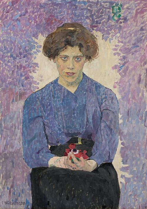Maj Bring (1880–1971), artist, 1900, Carl Wilhelmson