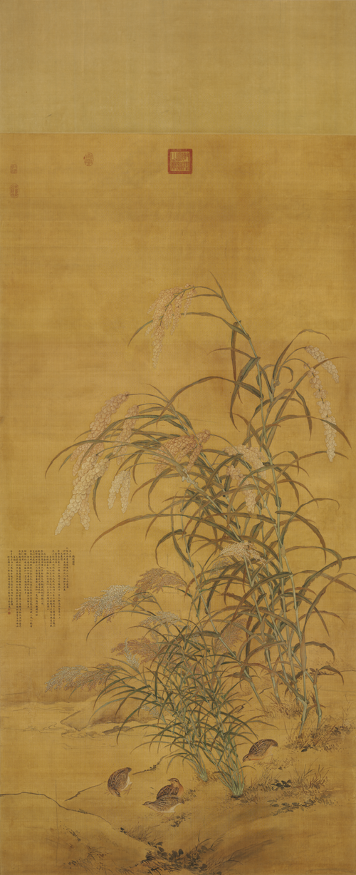蒋廷锡瑞谷图轴, , Jiang Tingxi