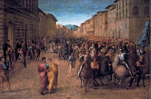 L'Entrée de Charles VIII à Florence, 1518, Francesco Granacci