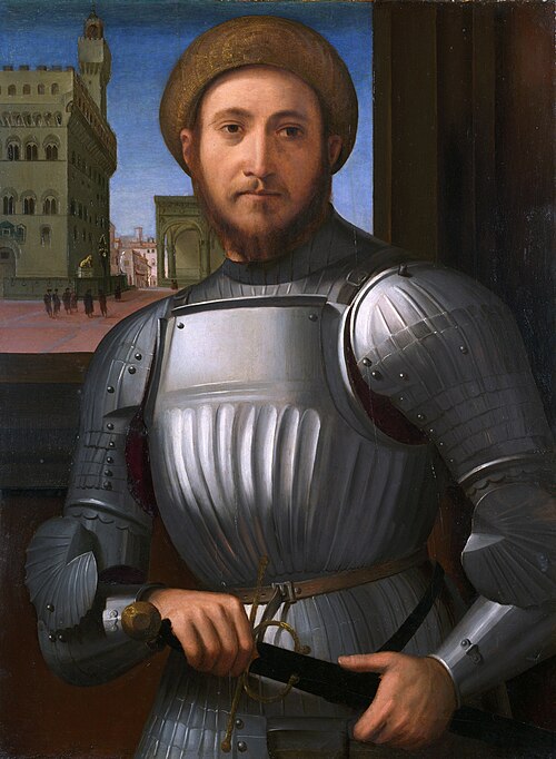Portrait of a Man in Armour, 1510, Francesco Granacci