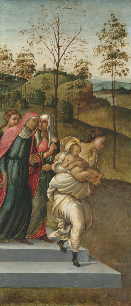 Jean le Baptiste emporté à Zacharia, 1510, Francesco Granacci