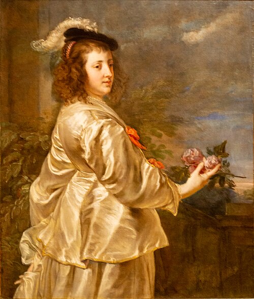 Young woman in silk dress, 1657, Jan Boeckhorst
