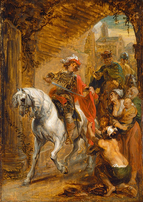 Saint Martin Dividing His Cloak, 1640, Jan Boeckhorst