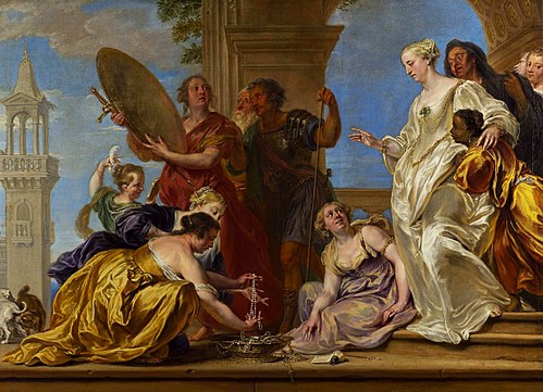 Achille parmi les filles de Lycomède., 1650, Jan Boeckhorst
