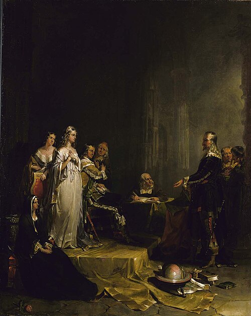 Columbus before the Queen, 1841, Peter Frederick Rothermel