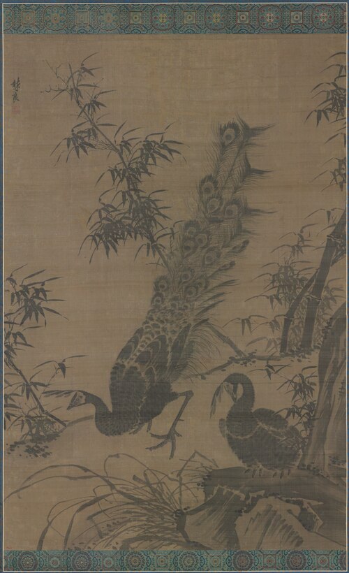 A Pair of Peafowl, 1495, Lin Liang