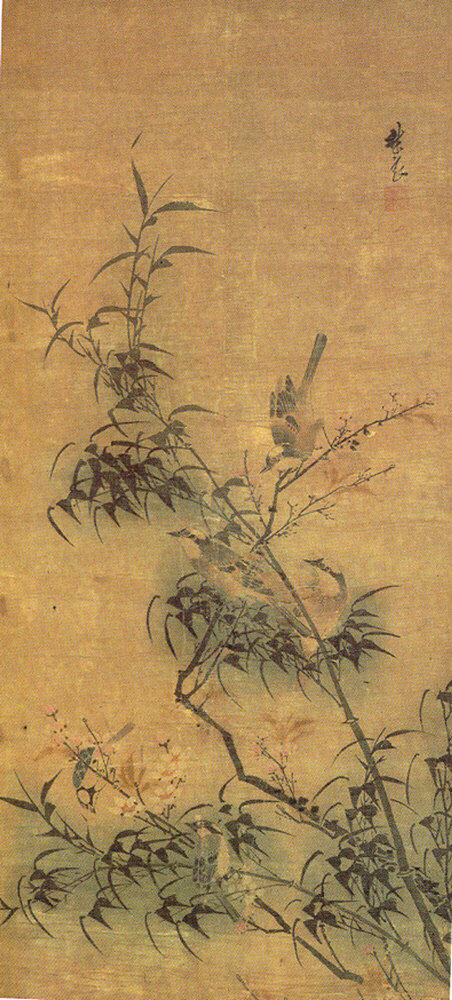 Birds Amidst Blossoming Plum and Bamboo, 1448, Lin Liang