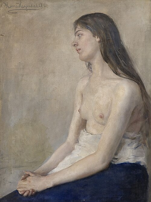 Nude, 1886, Hans Olaf Heyerdahl