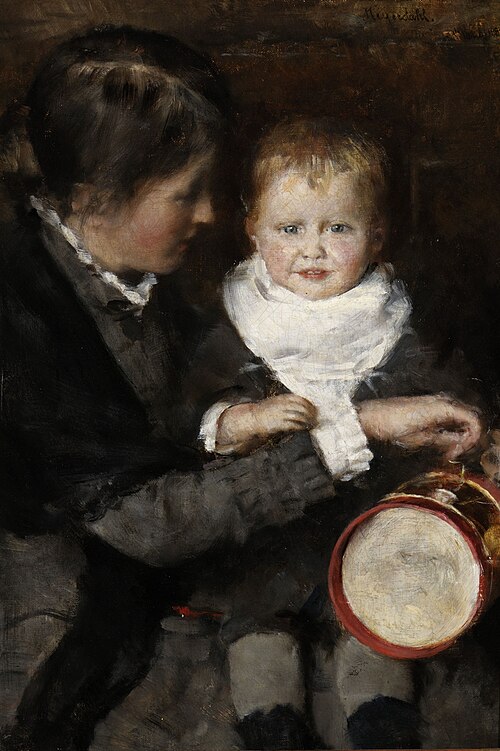 Mother and child, 1882, Hans Olaf Heyerdahl