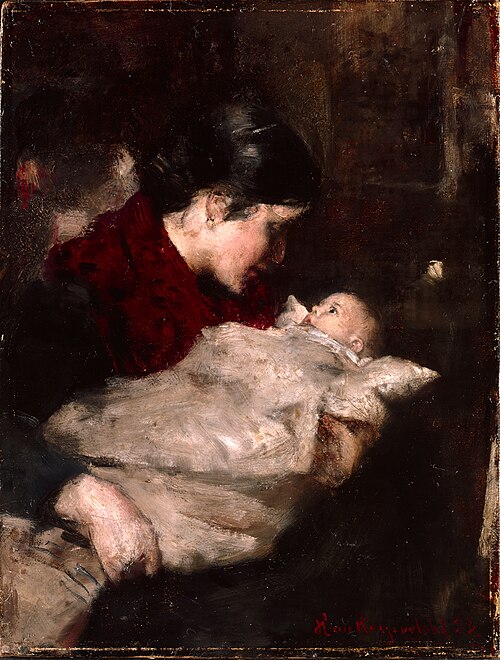 Mother and child, 1883, Hans Olaf Heyerdahl
