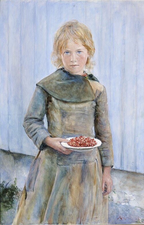 Strawberry girl, 1887, Hans Olaf Heyerdahl