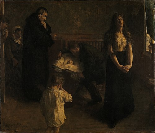 The dying Child, 1881, Hans Heyerdahl
