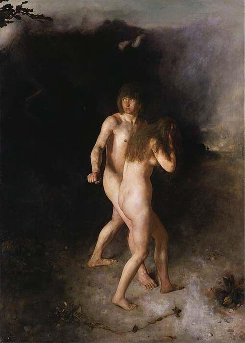 The Expulsion from Paradise, 1877, Hans Olaf Heyerdahl