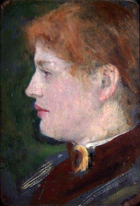 Portrait of Betzy Lasson, 1881, Hans Olaf Heyerdahl
