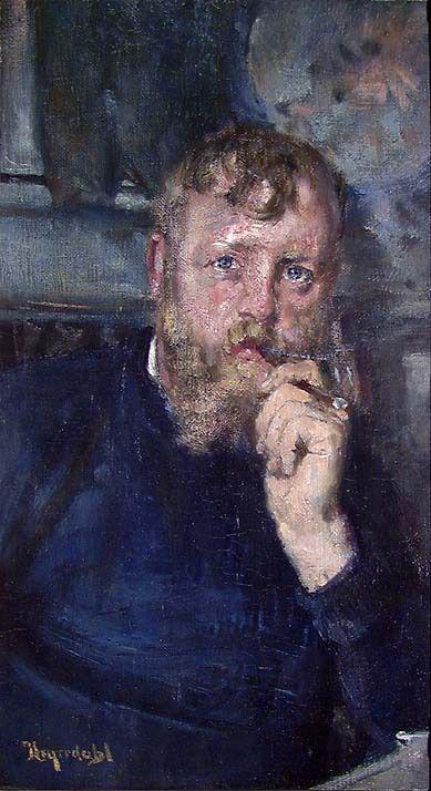 Portrait of the Painter Frits Thaulow, 1885, Hans Olaf Heyerdahl