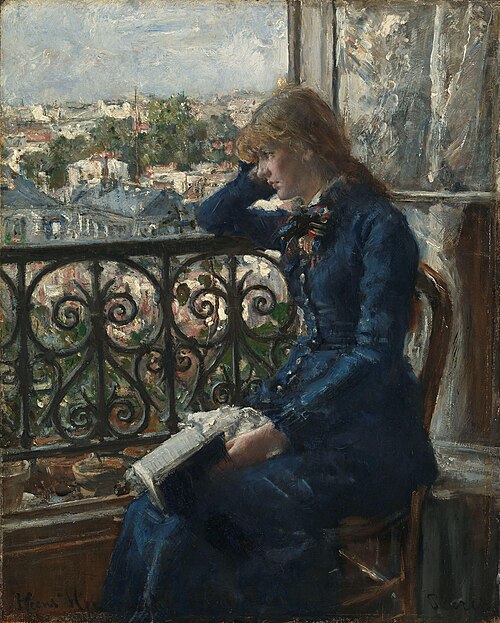 At the Window, 1881, Hans Olaf Heyerdahl