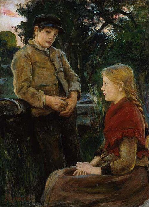 The Orphans, 1885, Hans Olaf Heyerdahl