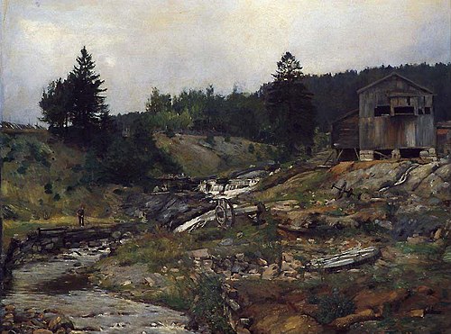 The old Mill, 1884, Hans Olaf Heyerdahl