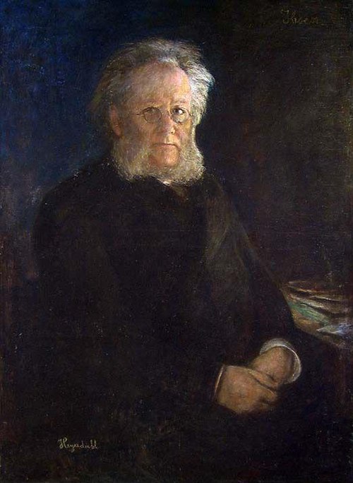 Portrait of the Poet Henrik Ibsen, 1893, Hans Olaf Heyerdahl