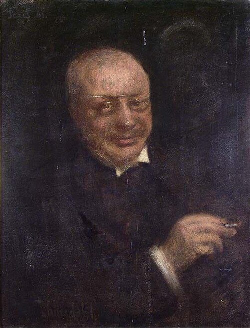Portrait of the Author Gunnar Heiberg, 1901, Hans Olaf Heyerdahl