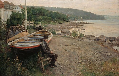 View from Åsgårdstrand, 1887, Hans Olaf Heyerdahl