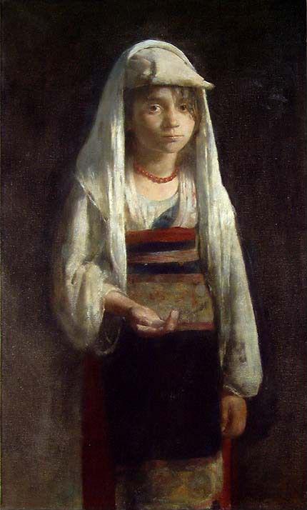 Italian Beggar Girl, 1880, Hans Olaf Heyerdahl
