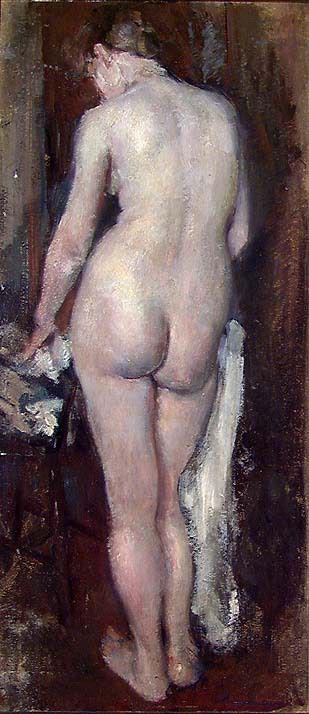 Female Nude, 1879, Hans Olaf Heyerdahl