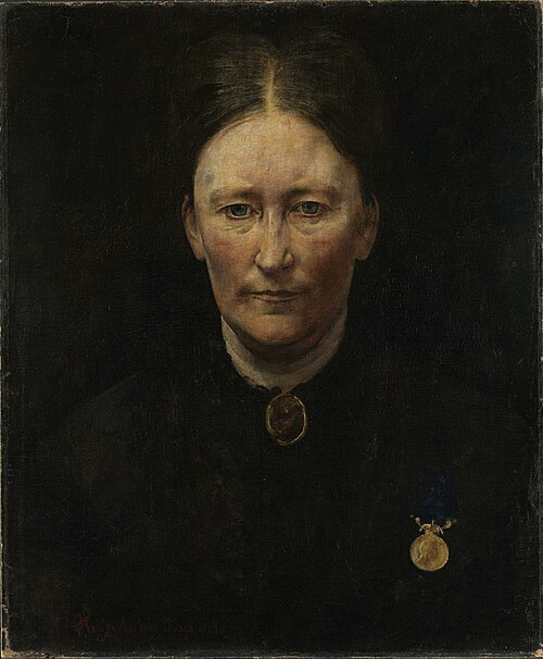 Portrait of the Actress Laura Gundersen, 1879, Hans Olaf Heyerdahl