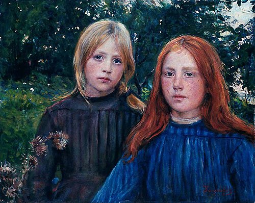 The Sisters, 1887, Hans Olaf Heyerdahl