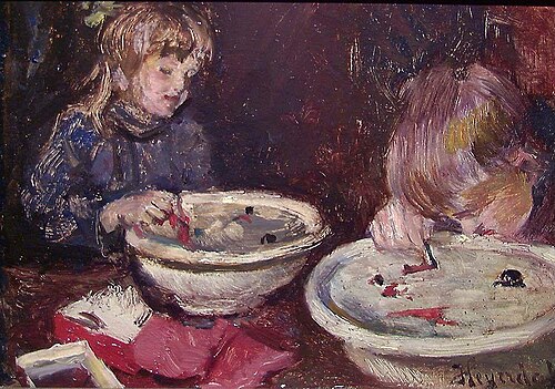 Children playing, 1908, Hans Olaf Heyerdahl