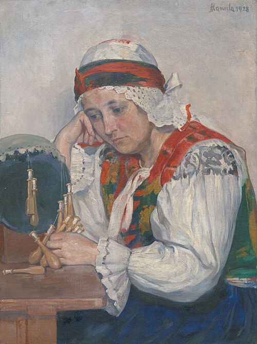 Čipkárka, 1928, Jozef Hanula