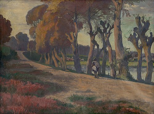 Landscape with a Herdsman, 1920, Jozef Hanula