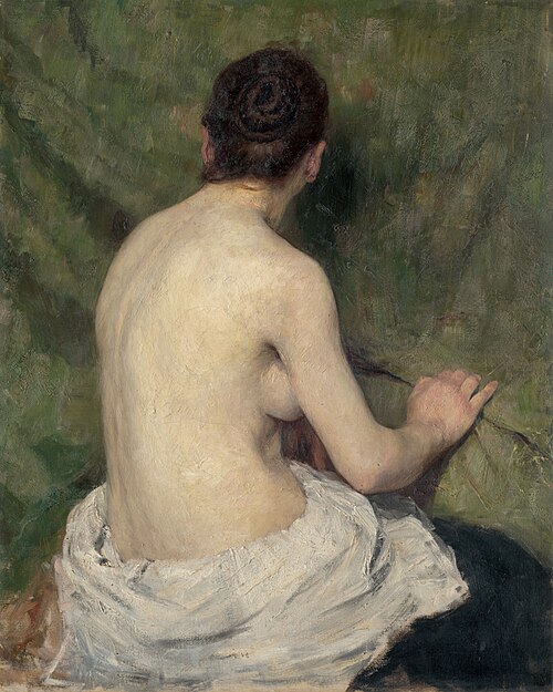 Study of Female Nude, 1895, Jozef Hanula