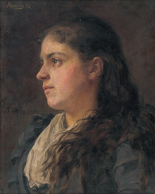 Portrait of a Woman, 1893, Jozef Hanula