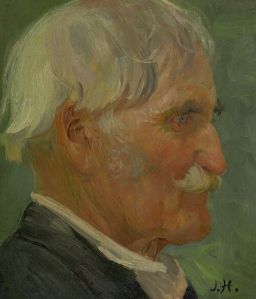 Head of an Old Man, 1895, Jozef Hanula