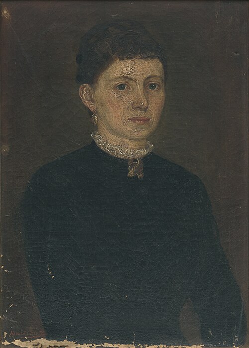 Portrét ženy, 1883, Jozef Hanula