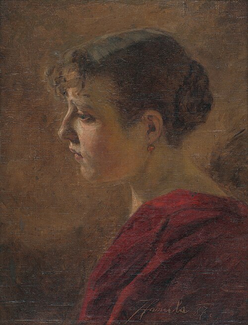 Podobizeň ženy, 1887, Jozef Hanula