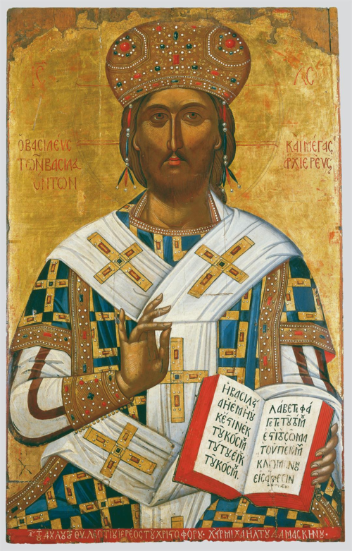 Christ High Priest (Damaskinos), 1571, Michail Damaskinos