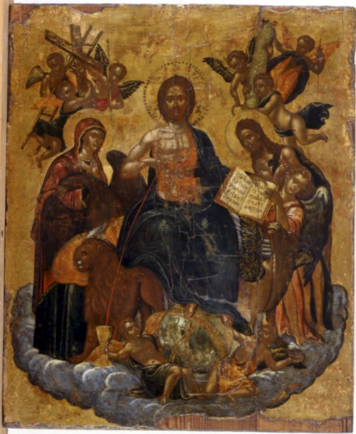 Tribute to the Eucharist (Damaskinos), 1600, Michael Damaskinos