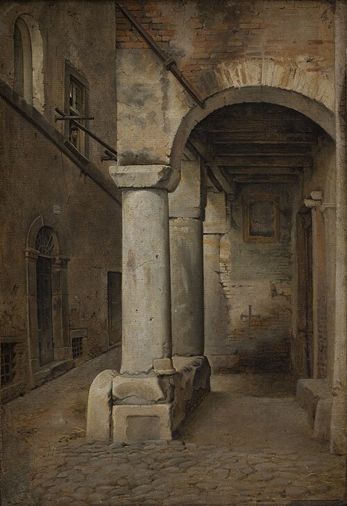 A Roman Alley, 1830, Ernst Meyer